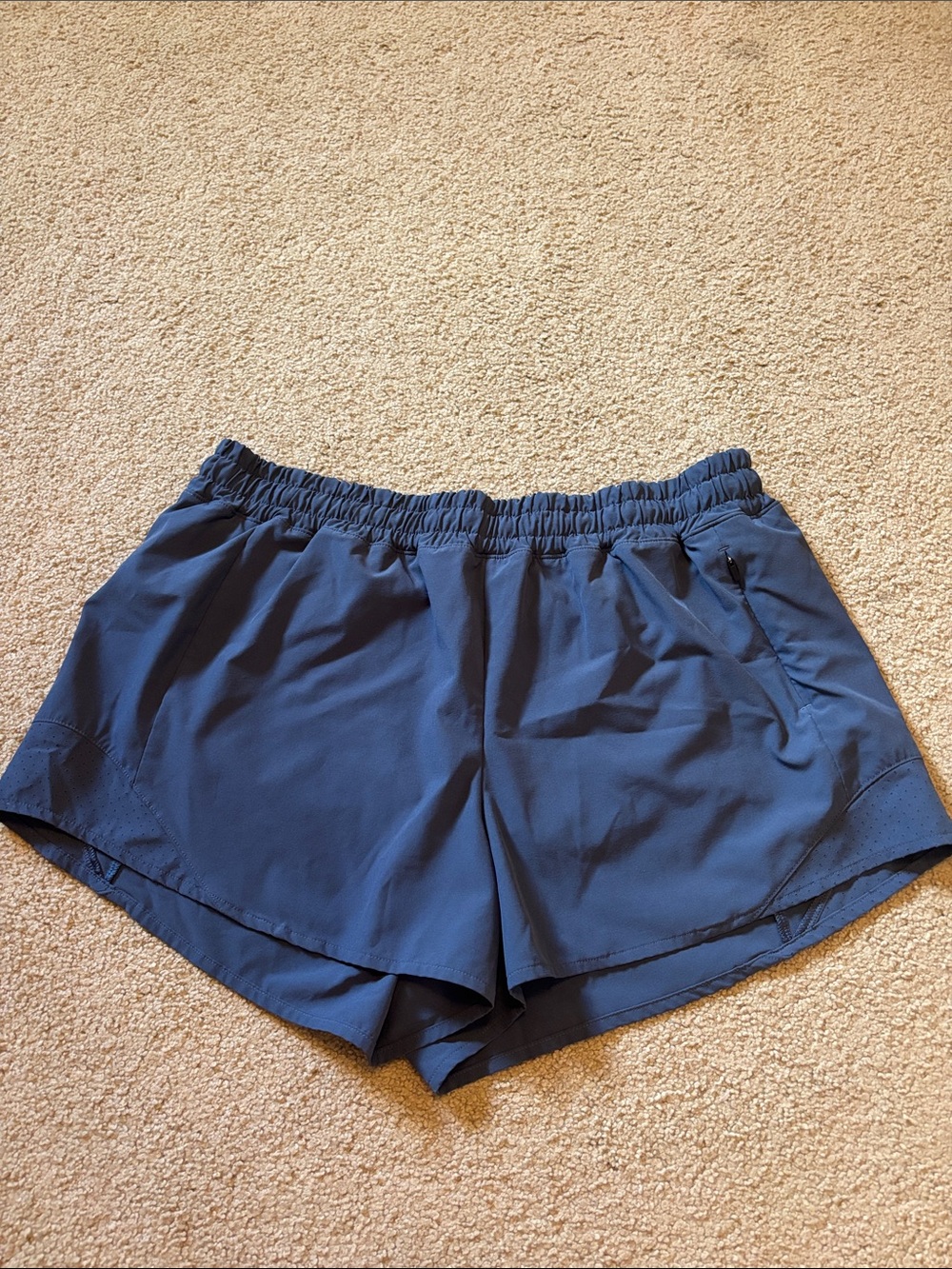 CALIA by Carrie Underwood Navy Athletic Shorts with Elastic Waist